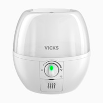 Vicks 3-in-1 SleepyTime Humidifier, No. 1 Brand Recommended by Pediatricians*. Cool Mist Humidifier with Night-Light, and Essential Oil Diffuser for Baby and Kids rooms. Visible Cool Mist, White.