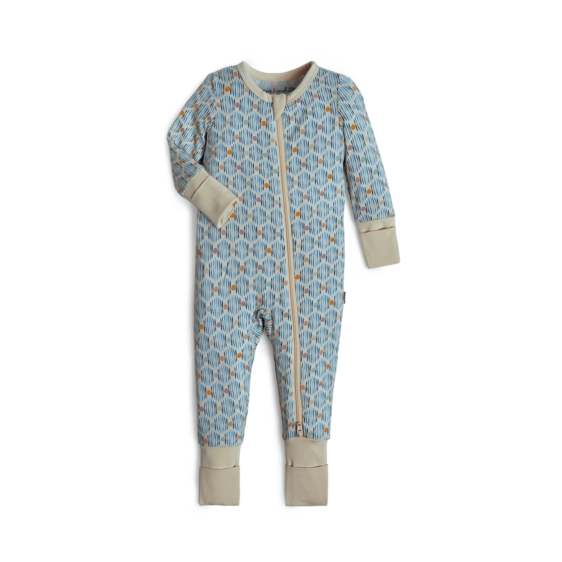 Tiny Kind Bamboo Viscose Convertible Footie Printed - Multi Print.