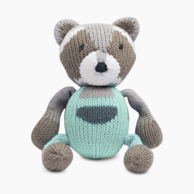 Finn + Emma Organic Cotton Rattle Buddy - Ramsay The Raccoon.