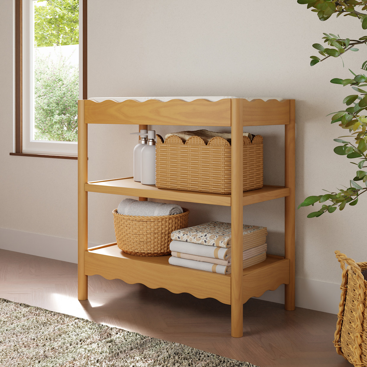 babyletto Swell Changing Table - Honey.
