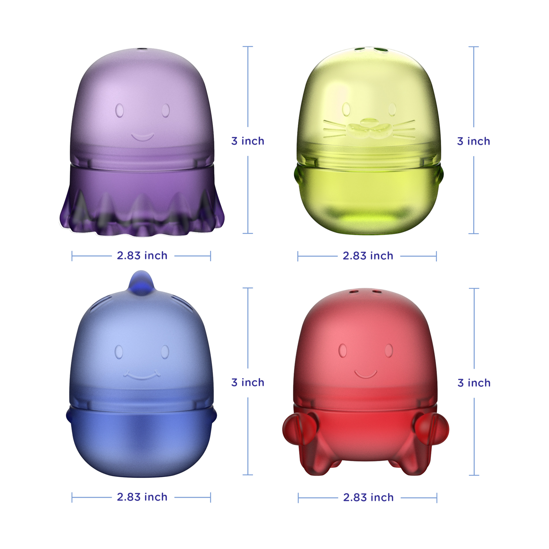 Ubbi Interchangeable Bath Toys.