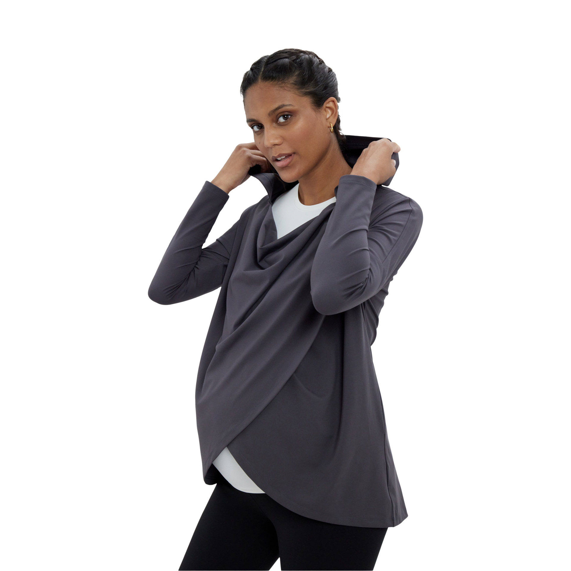 Ingrid and Isabel Active Wrap Sweatshirt.