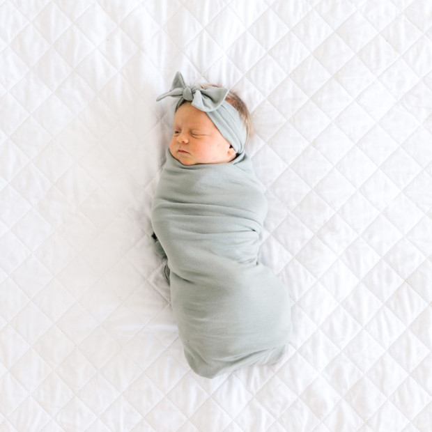 Copper Pearl Swaddle Blanket - Stone.