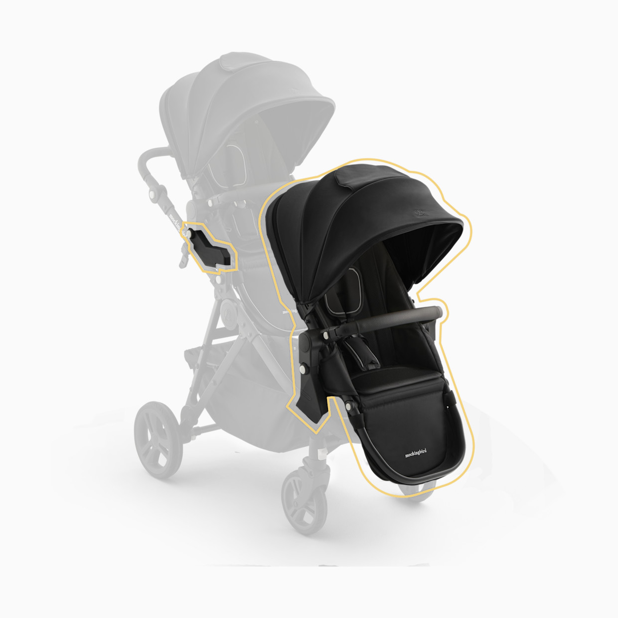 Mockingbird 2nd Seat Kit 3.0 - Black.