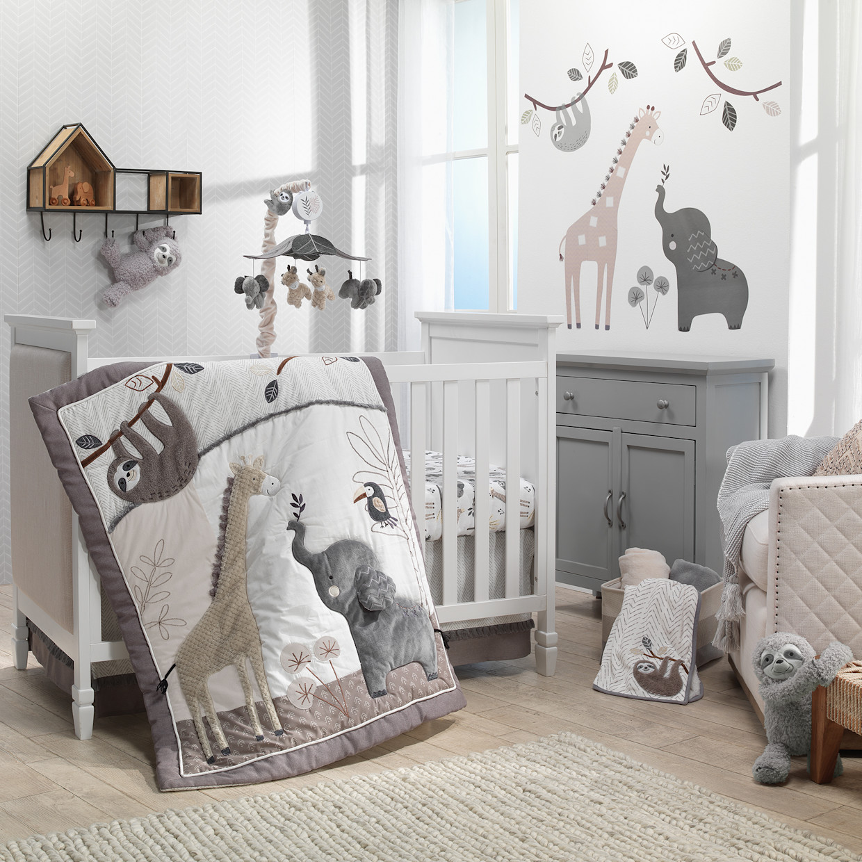 Lambs & Ivy Musical Baby Crib Mobile - Baby Jungle.