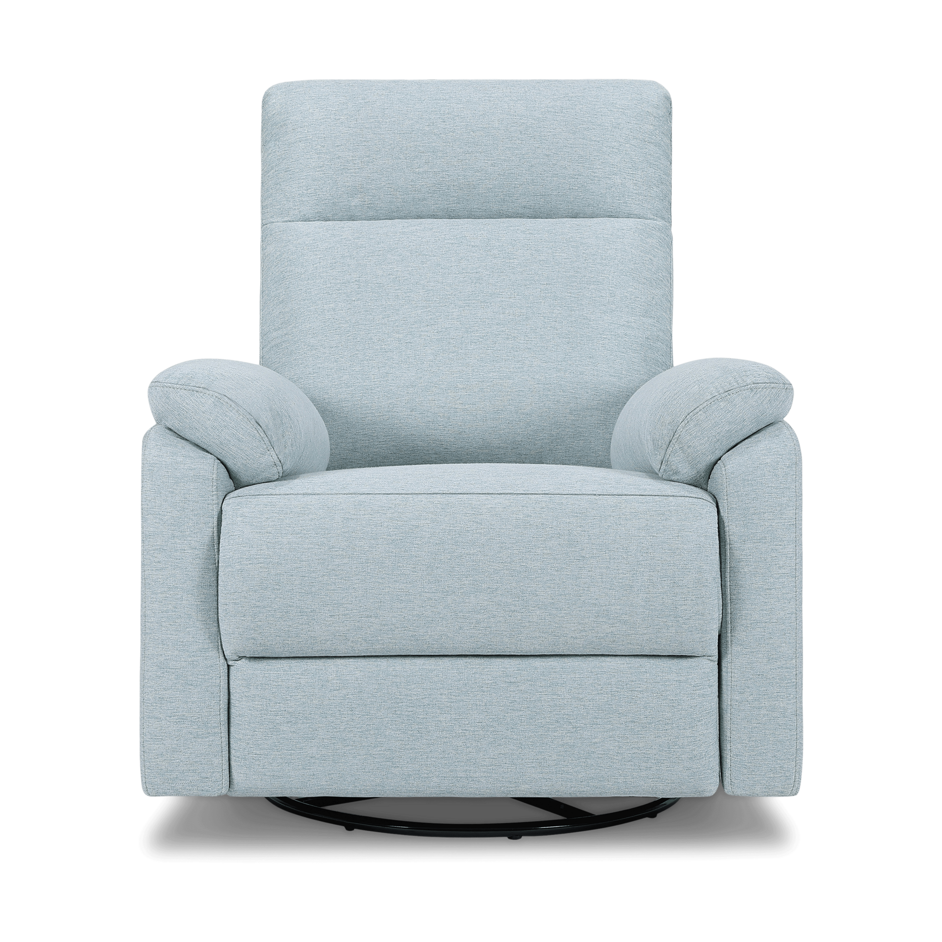 daVinci Suzy Electronic Recliner and Swivel Glider - Heathered Blue.