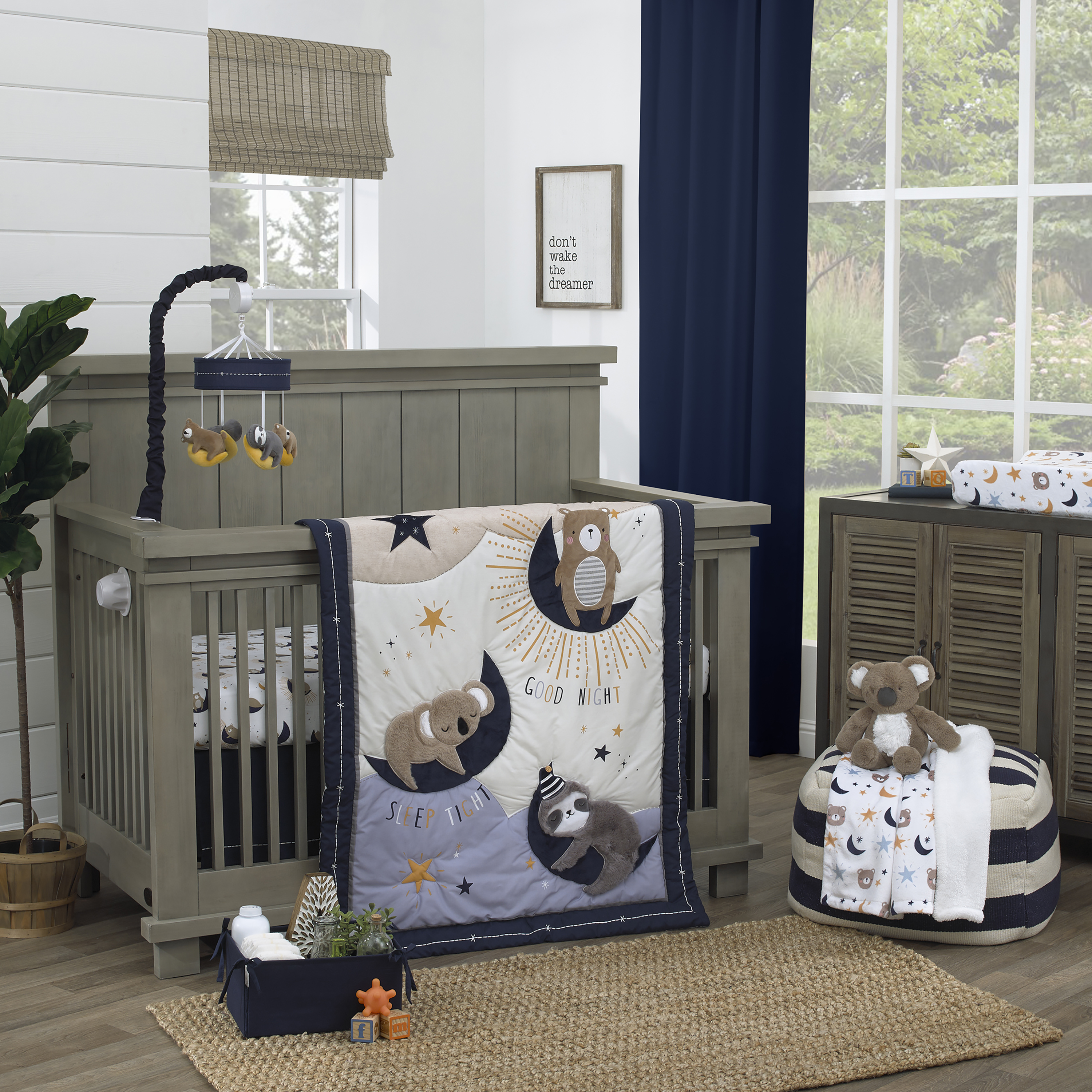 NoJo Baby 4 Piece Nursery Crib Bedding Set Goodnight Sleep Tight Babylist Shop