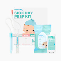Frida Baby Sick Day Prep Kit, Sick Baby Essentials Includes NoseFrida Nasal Aspirator, MediFrida Pacifier Medicine Dispenser, Breathefrida Vapor Chest Rub + Snot Wipes, Soothe Stuffy Noses for Babies