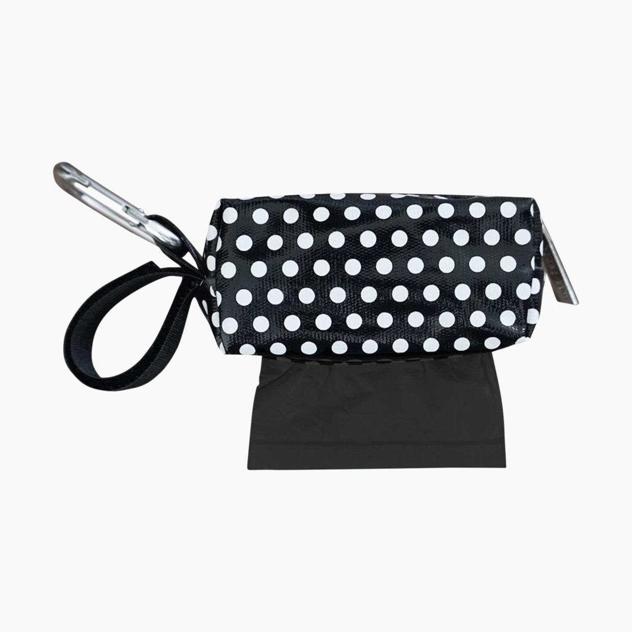 Oh Baby Bags Portable Diaper Bag Dispenser - Black/White Dots, 48.