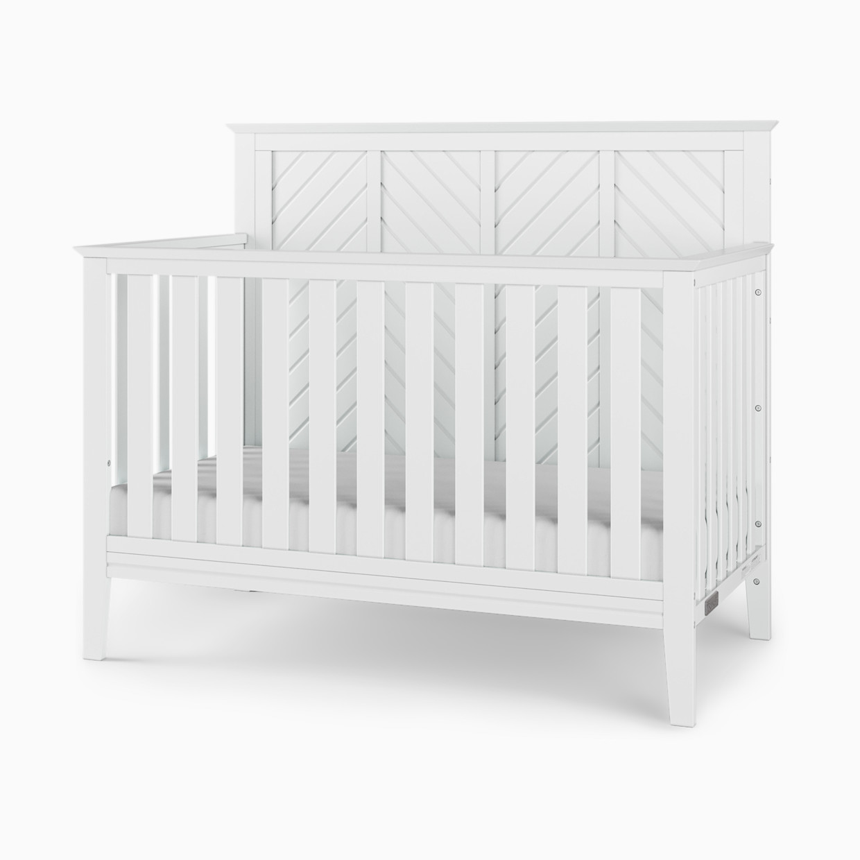 Child Craft Atwood 4-In-1 Convertible Crib - Matte White.