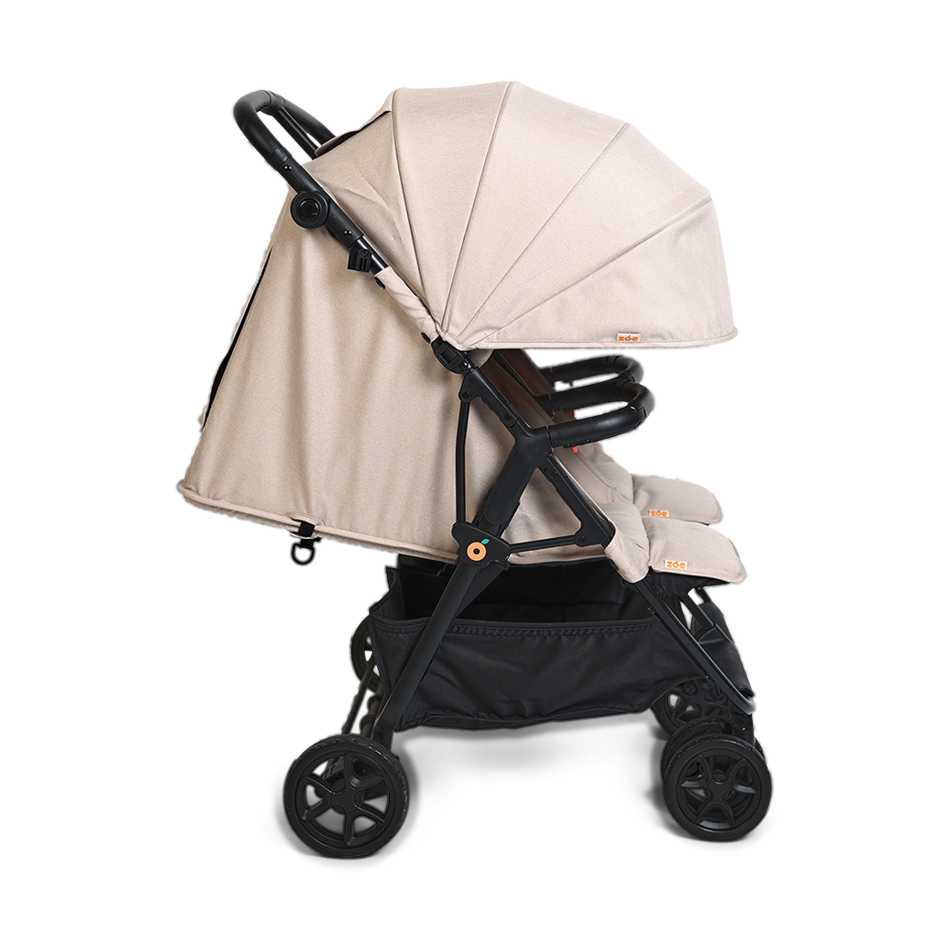 Zoe Twinᵛ³ Double Stroller - Sand.