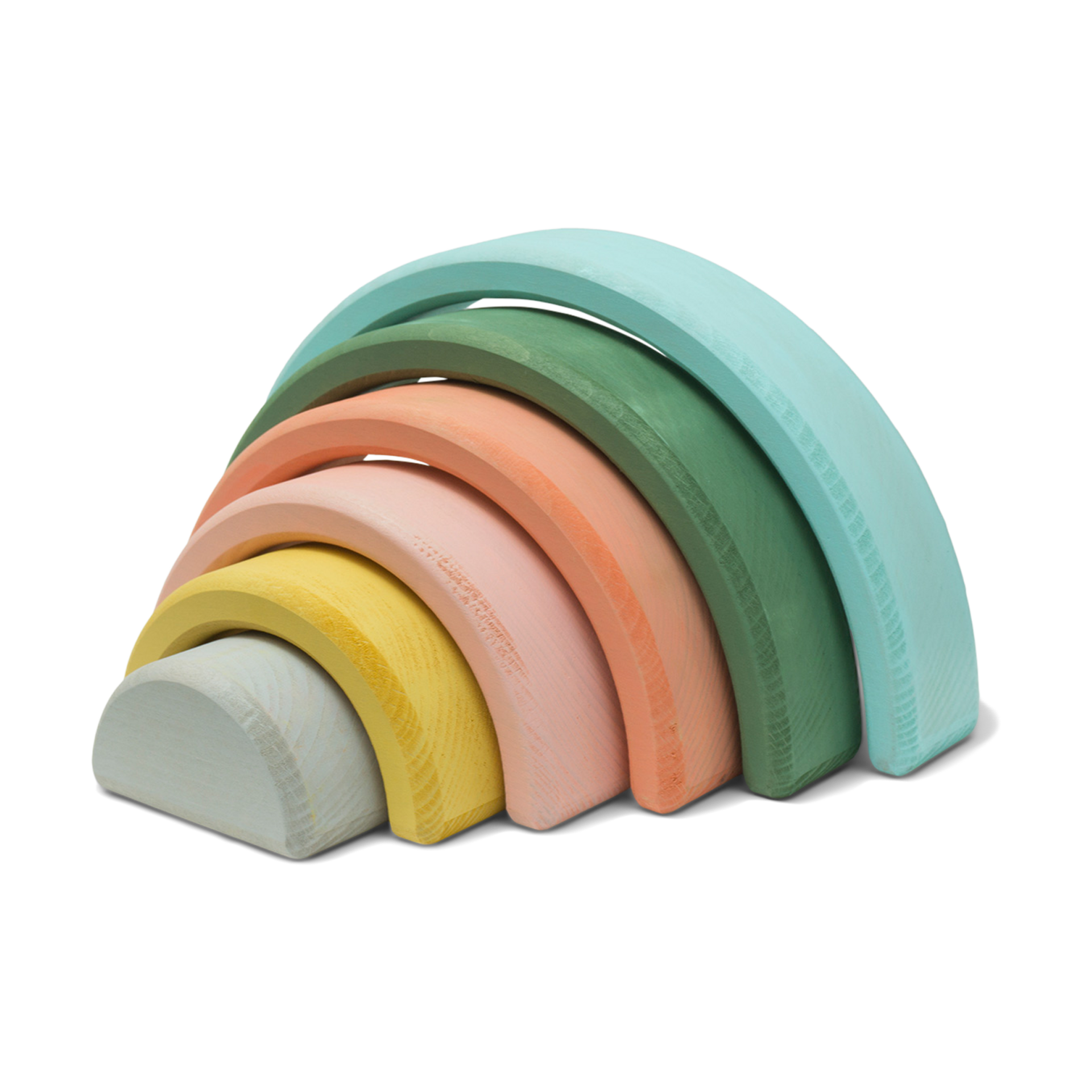 Wonder & Wise Rainbow Wooden Nesting Blocks.