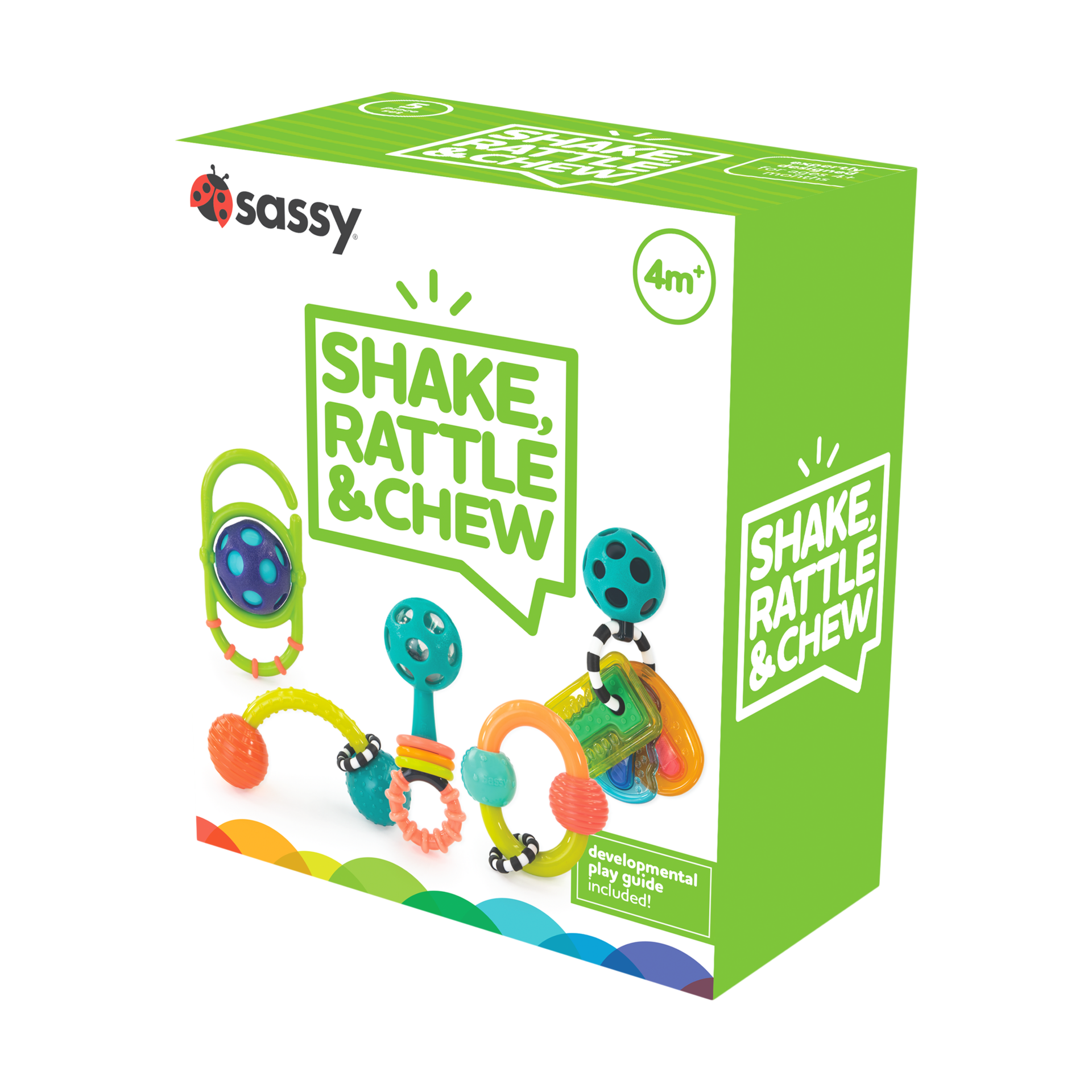 Sassy Shake Rattle & Chew Play Box.