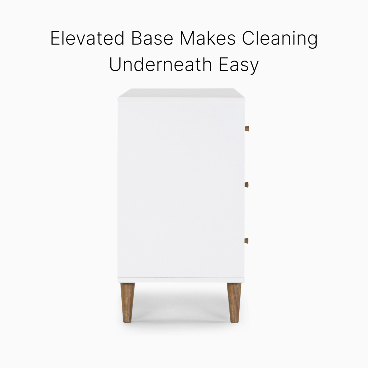 dadada Austin 5-Drawer Dresser - White/Walnut.