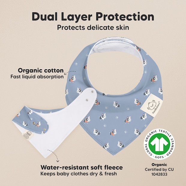 KeaBabies Organic Bandana Bibs (8 Pack).