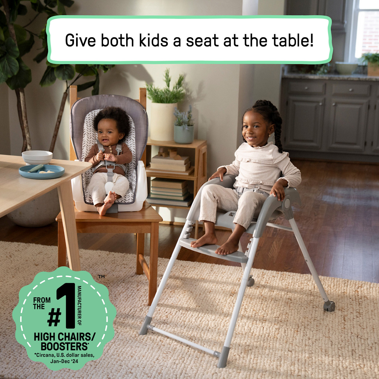 Ingenuity Trio Foldaway 6-in-1 Baby High Chair.