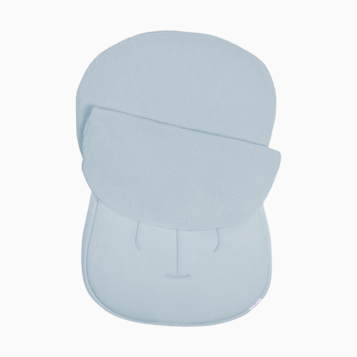 Snuggle Me Organic Infant Lounger Curve Muslin Cover - Bluebell.