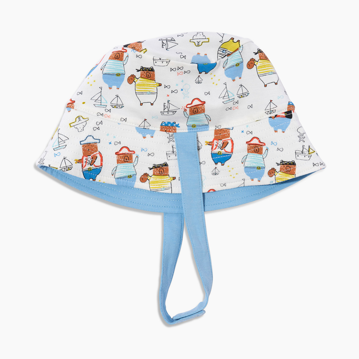 Magnetic Me Modal Magnetic Reversible Bucket Hat - Pirates Blue, 0-6 M.