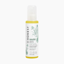 The Honest Company Fragrance Free Moisturizing Body Oil | Nourish + Soothe Baby's Skin | Plant-Based, Hypoallergenic, Vegan | 4.0 fl oz