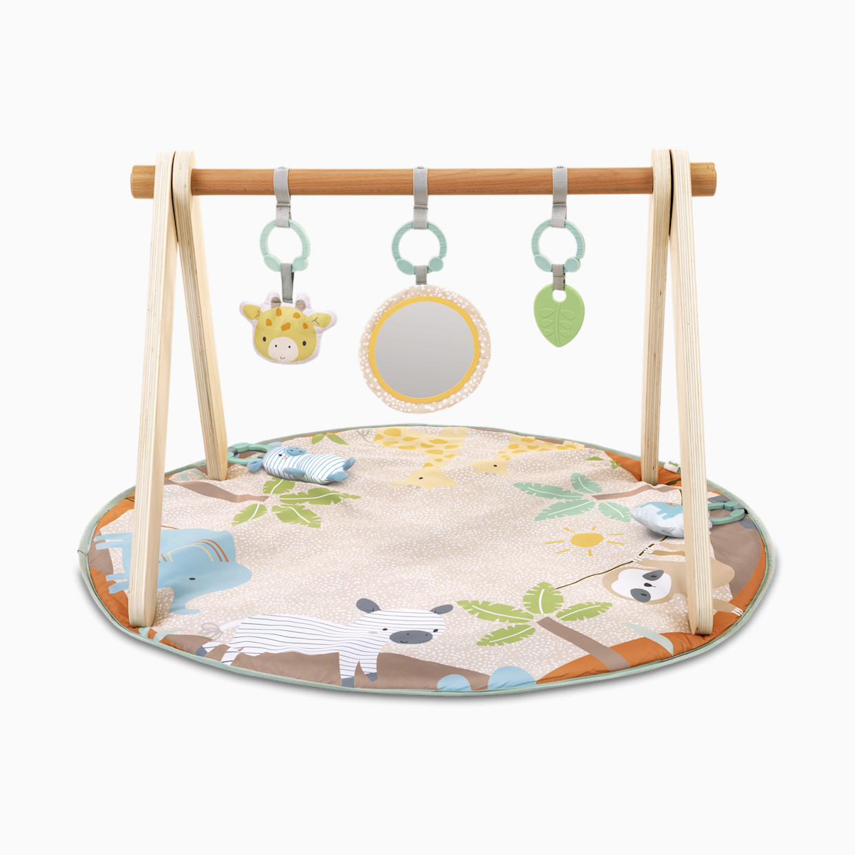 Ingenuity Wonder & Wood Wooden Toy Arch & Play Mat.