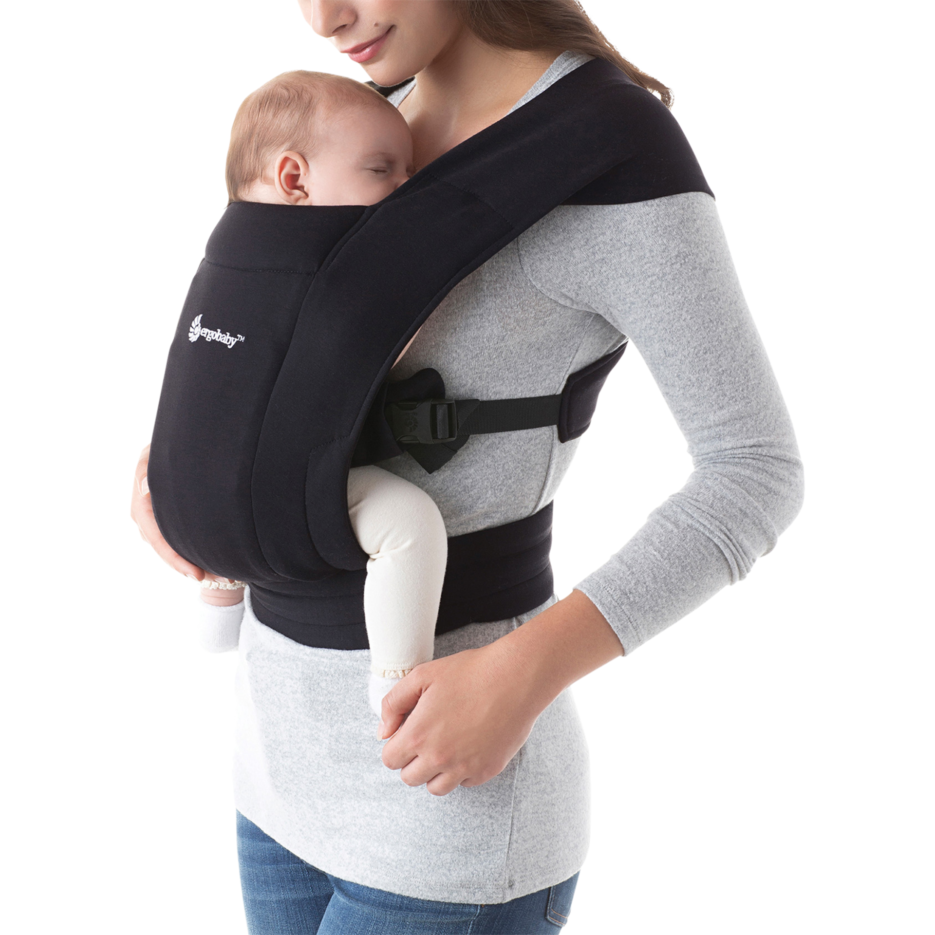 Ergobaby Embrace Baby Carrier - Pure Black.