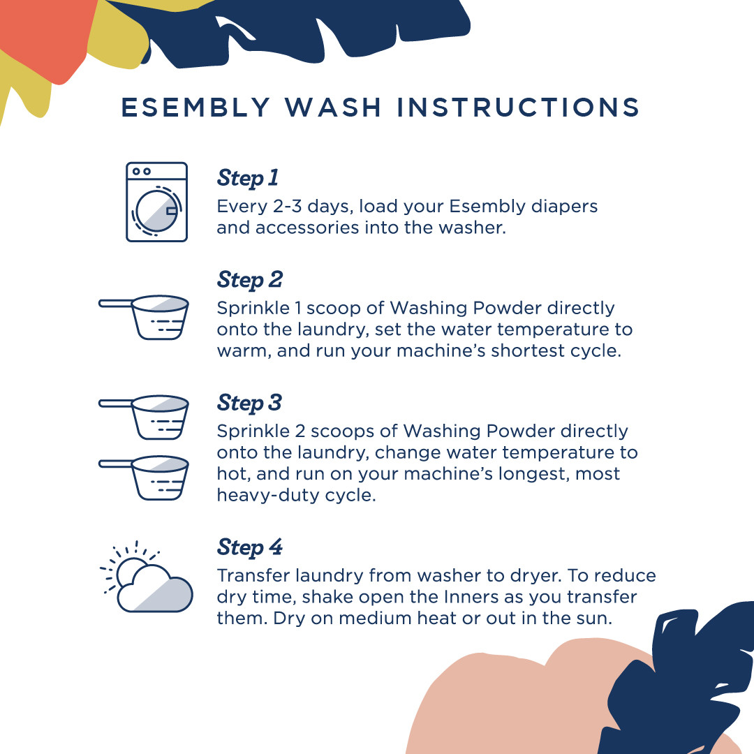 Esembly Organic Cloth Diaper Inner - Size 1 (7-17lbs), 3.