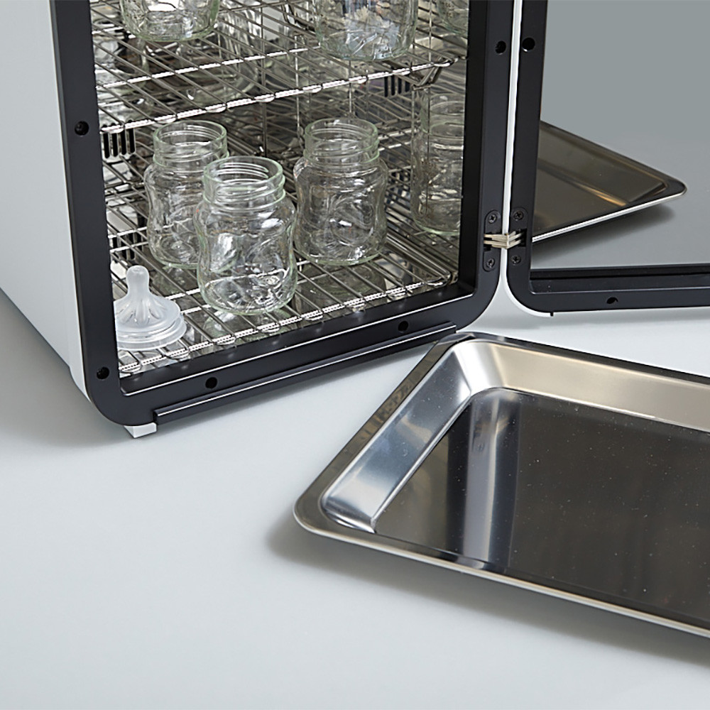 Wabi Baby UVC LED Sanitizer & Dryer Ultra - White / Gunmetal Trim.