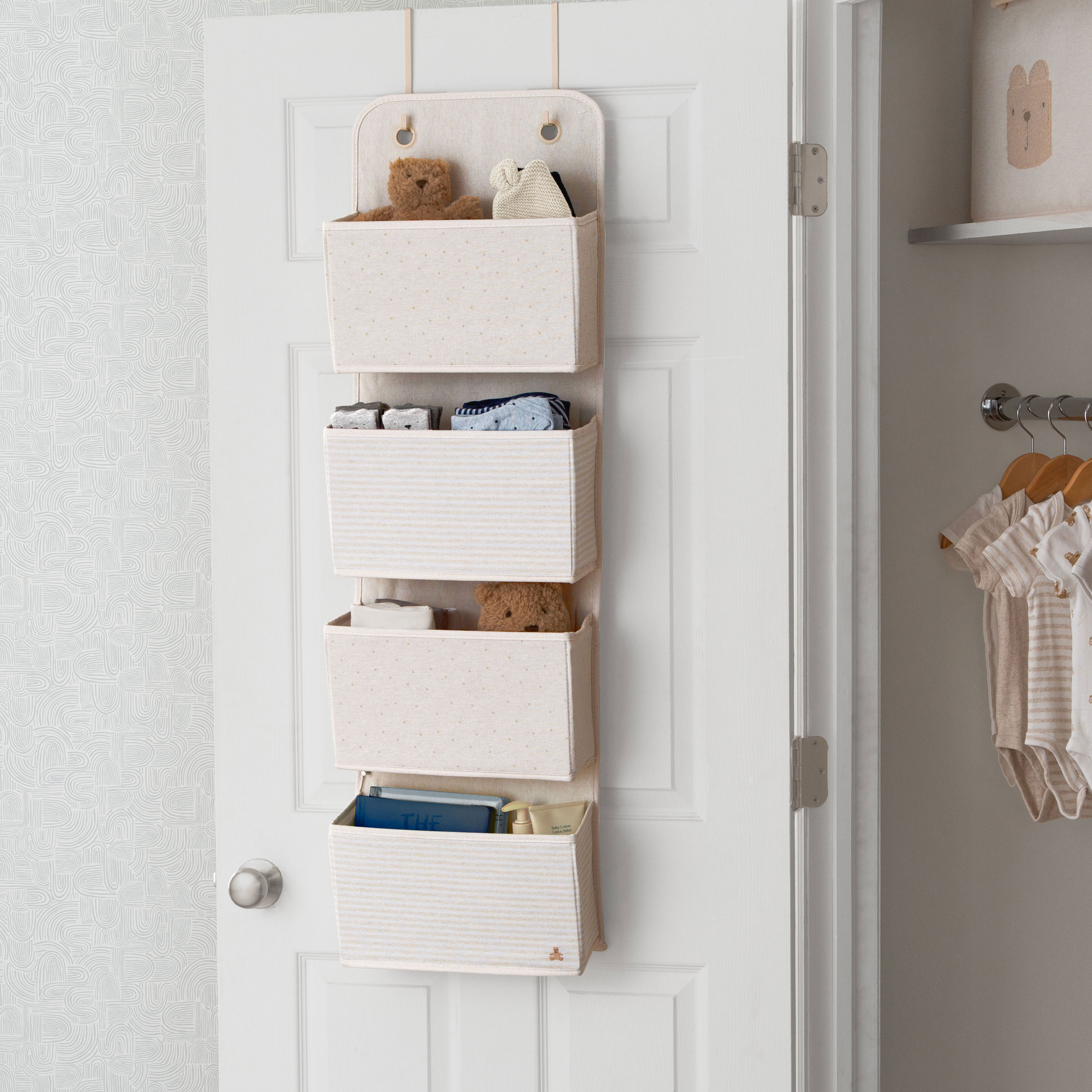 Delta Children babyGap Over the Door Storage Organizer - Tan.