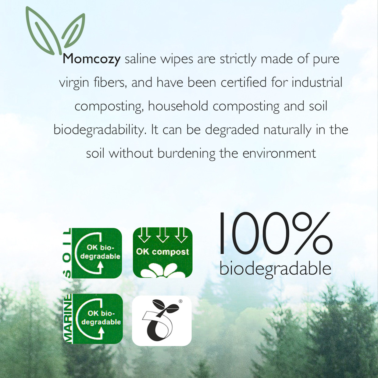 Momcozy Momcozy Nose Saline Baby Wipes (6 Pack) - White, 30.