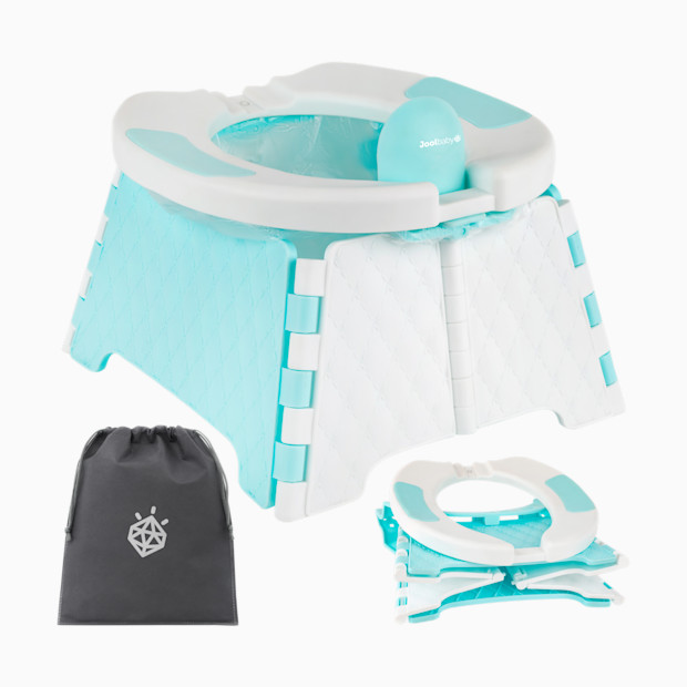 Jool Baby Collapsible Travel Potty Chair with Travel Bag & 30 Replacement Bags.