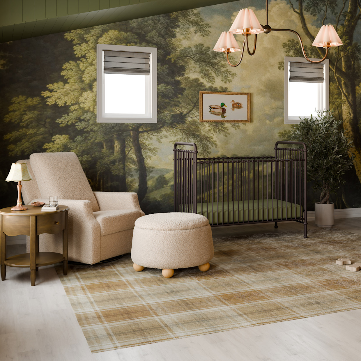 Namesake Crewe Recliner and Swivel Glider - Chai Shearling.