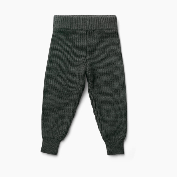 Goumi Kids Mountain Collection Organic Cotton Knit Pants - Pine, 0-3m.