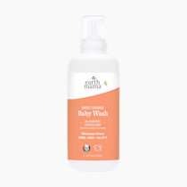 Earth Mama Sweet Orange Baby Wash Liquid Hand Soap Refill, Organic Body Wash for Sensitive Skin, All Purpose Castile Soap Liquid with Coconut Oil, Shea Butter, Calendula & Aloe, 34 fl oz