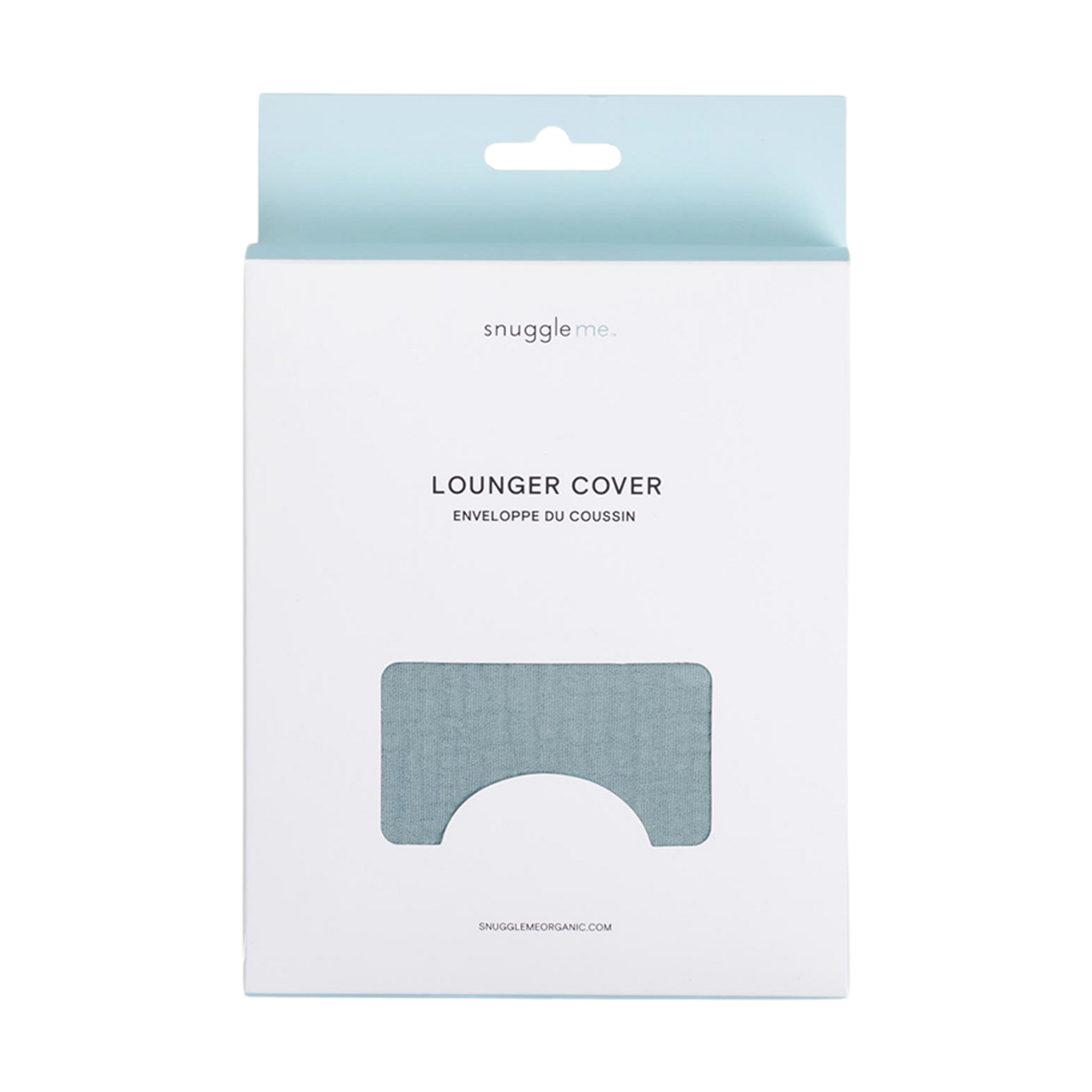 Snuggle Me Organic Infant Lounger Curve Muslin Cover - Slate.
