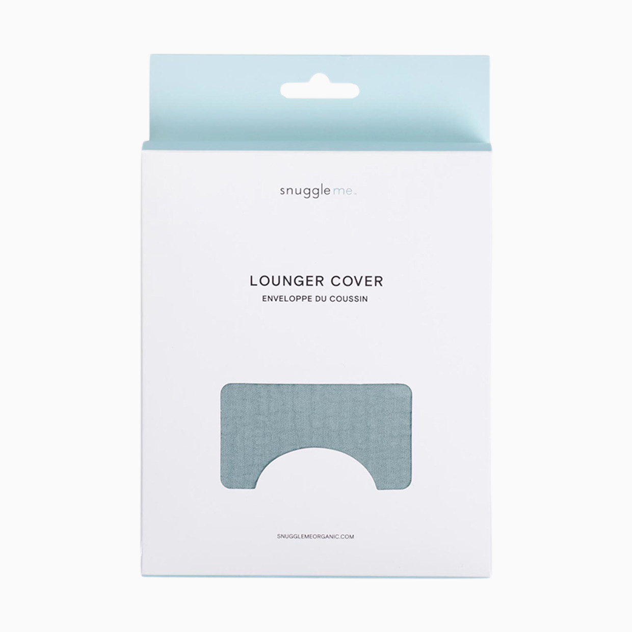 Snuggle Me Organic Infant Lounger Curve Muslin Cover - Slate.