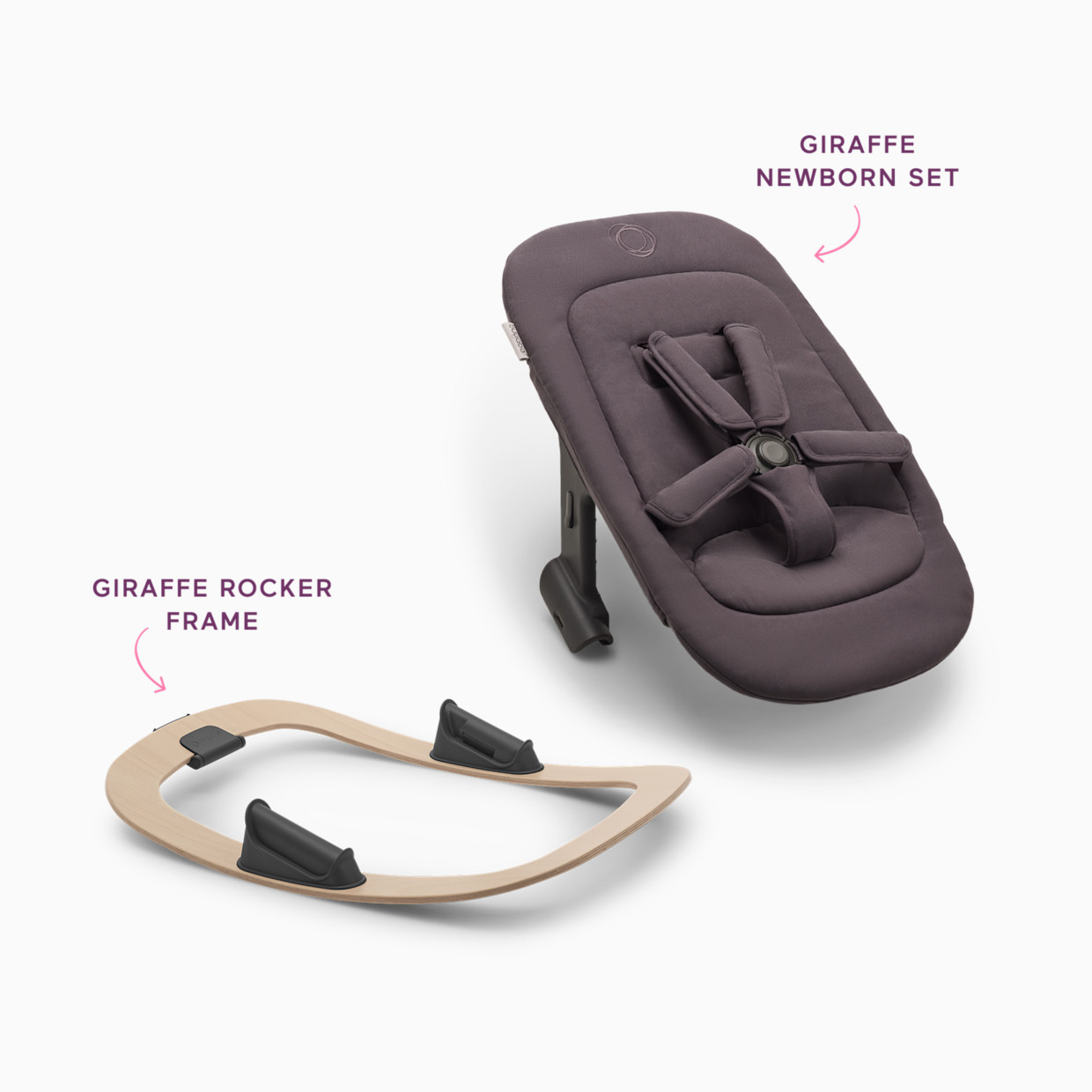 Bugaboo Giraffe Baby Rocker - Tornado Grey.