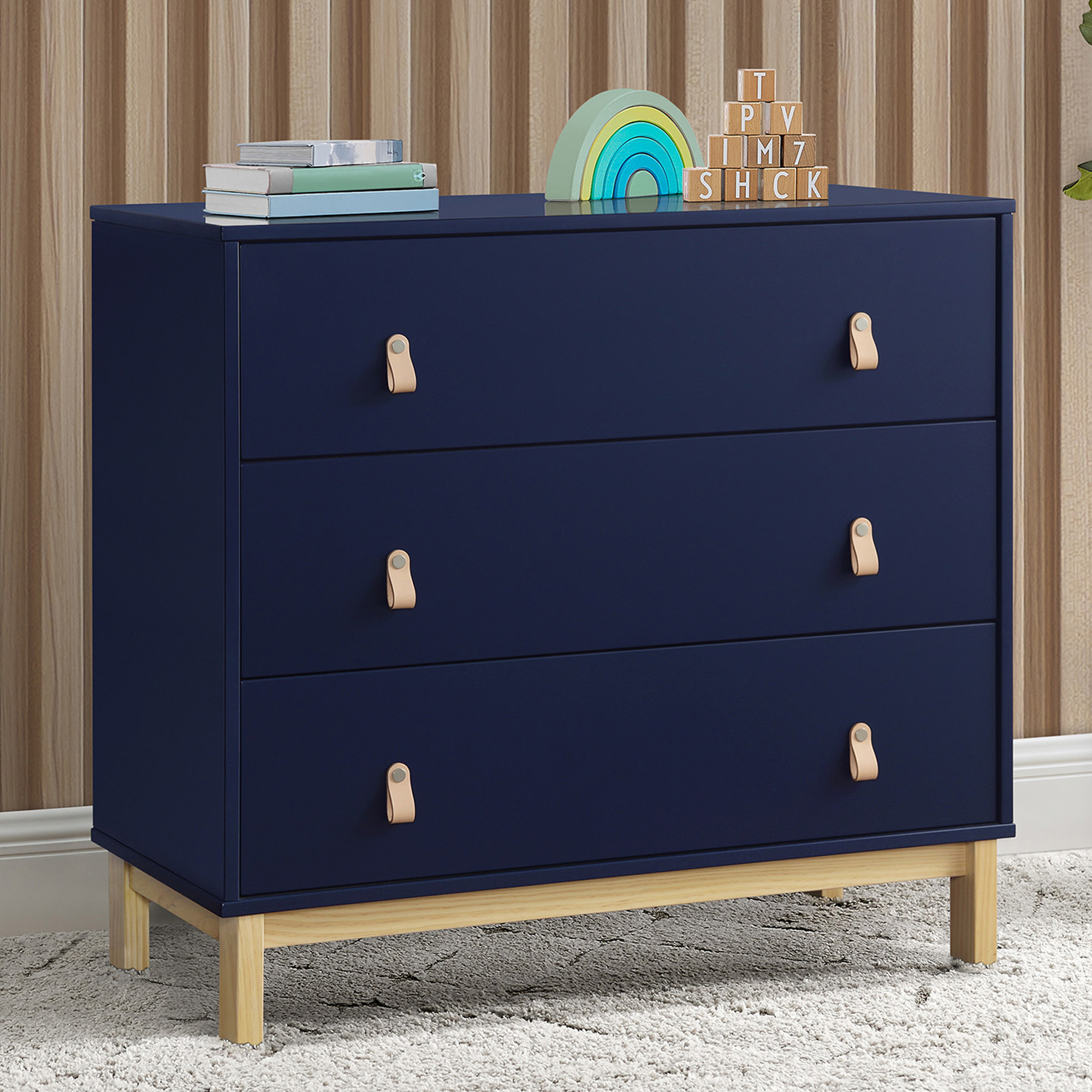 Delta Children babyGap Legacy 3 Drawer Dresser - Navy/Natural.