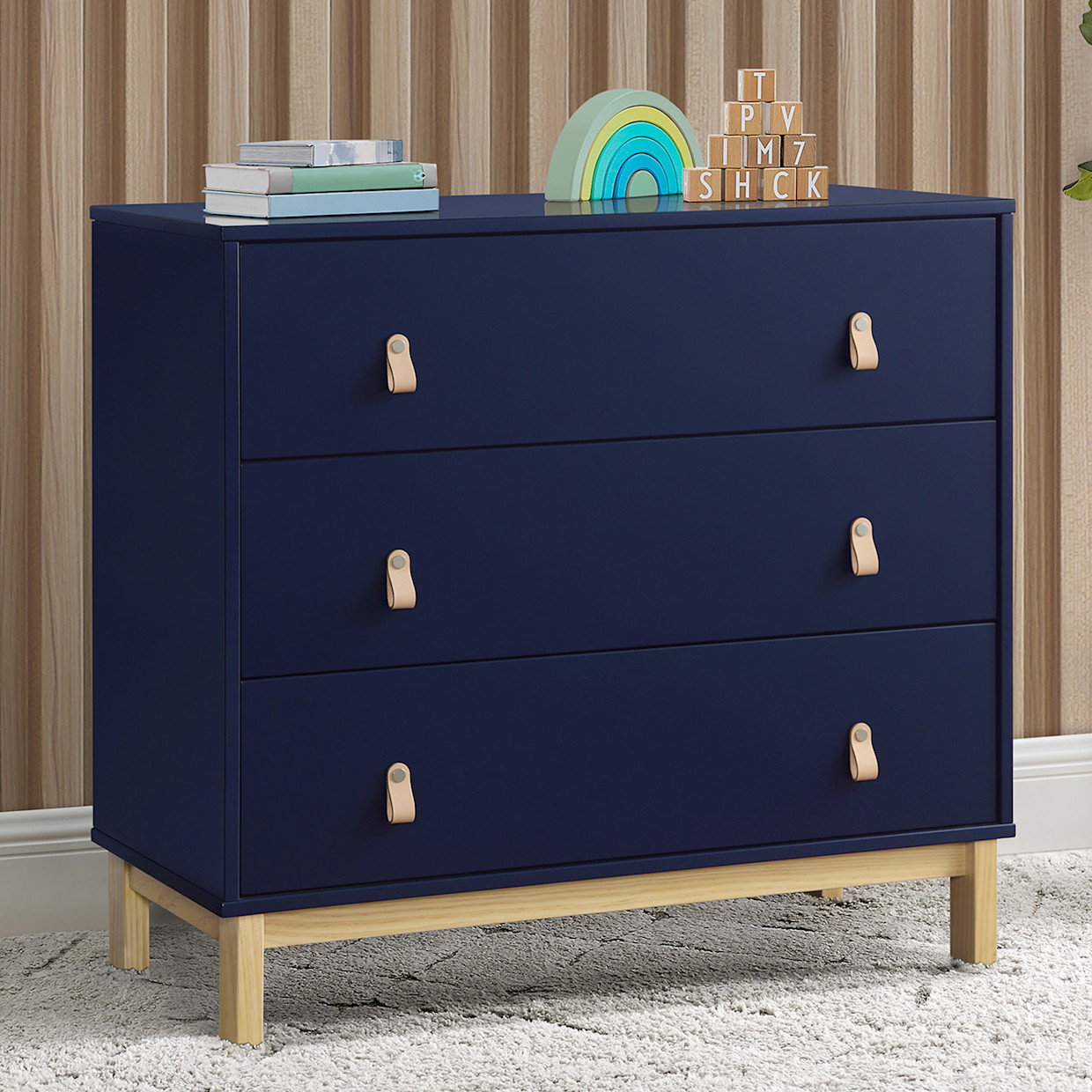 Delta Children babyGap Legacy 3 Drawer Dresser - Navy/Natural.