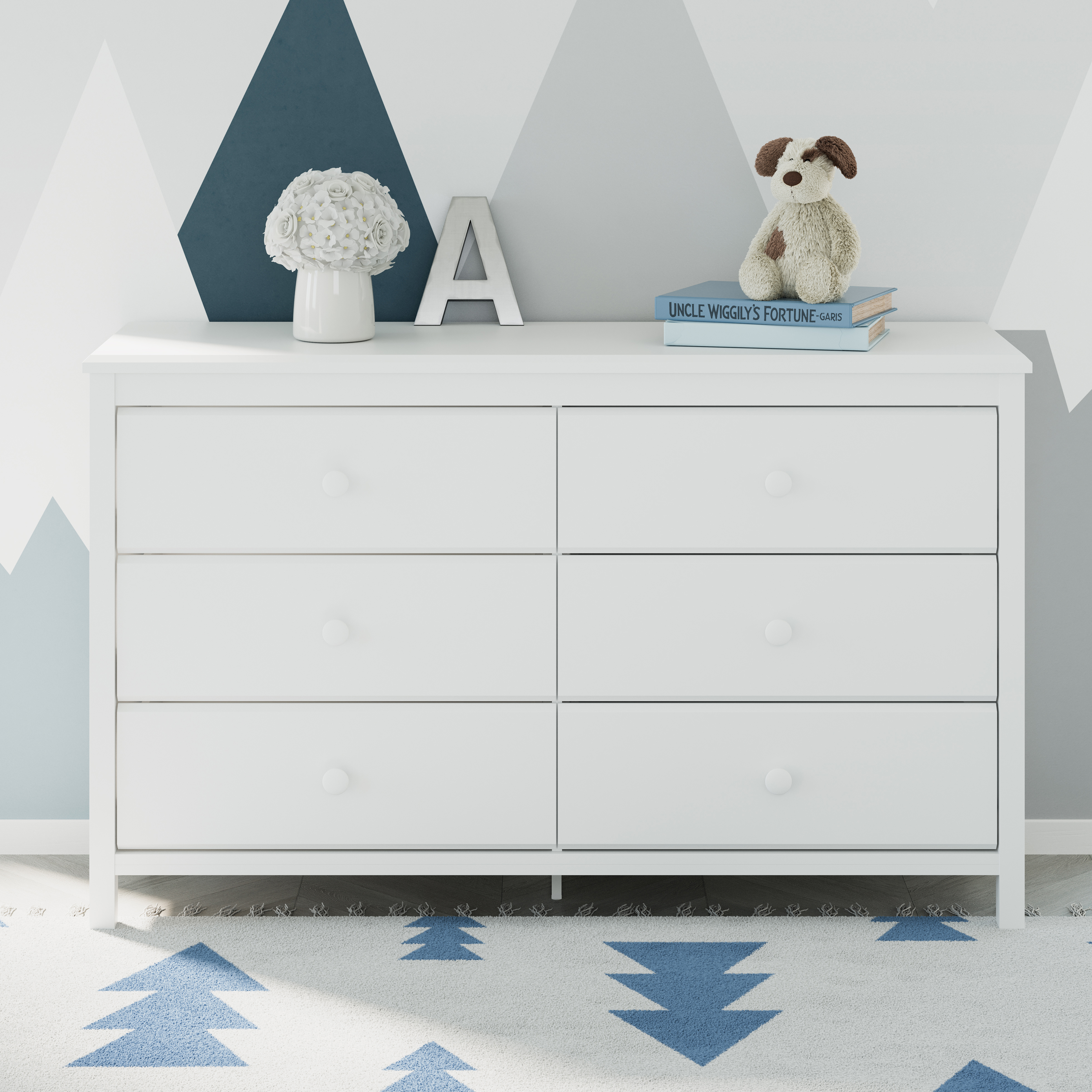 Storkcraft Alpine 6 Drawer Dresser.