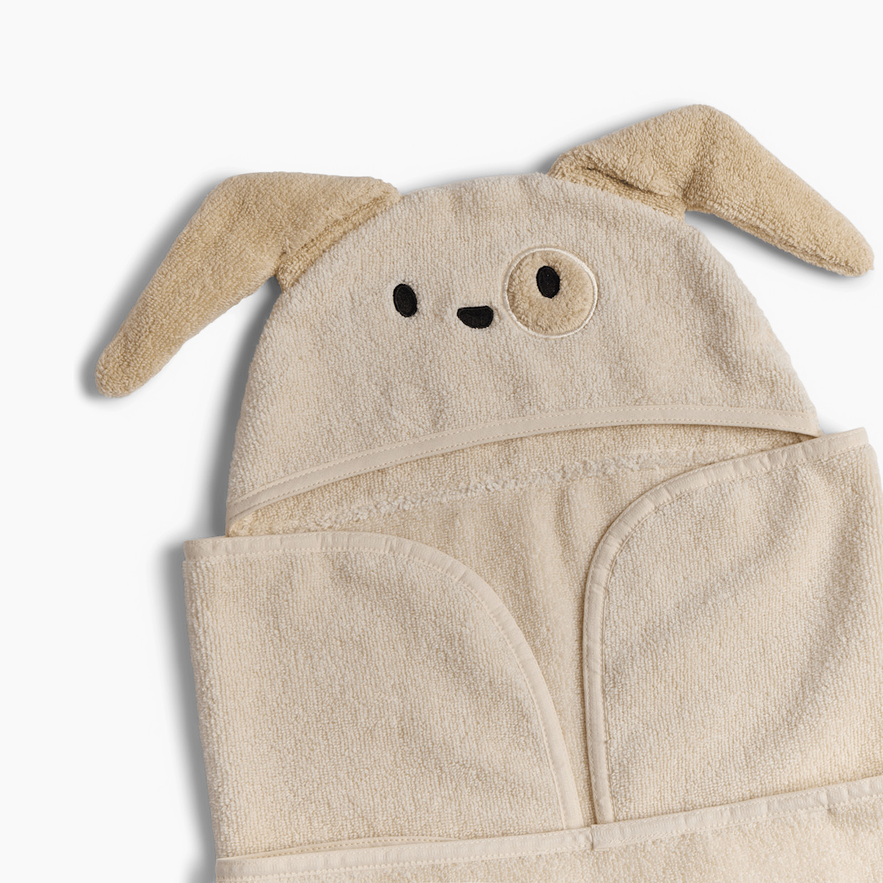 Tiny Kind Cozy Critter Organic Towel - Dog, 0-24 M.