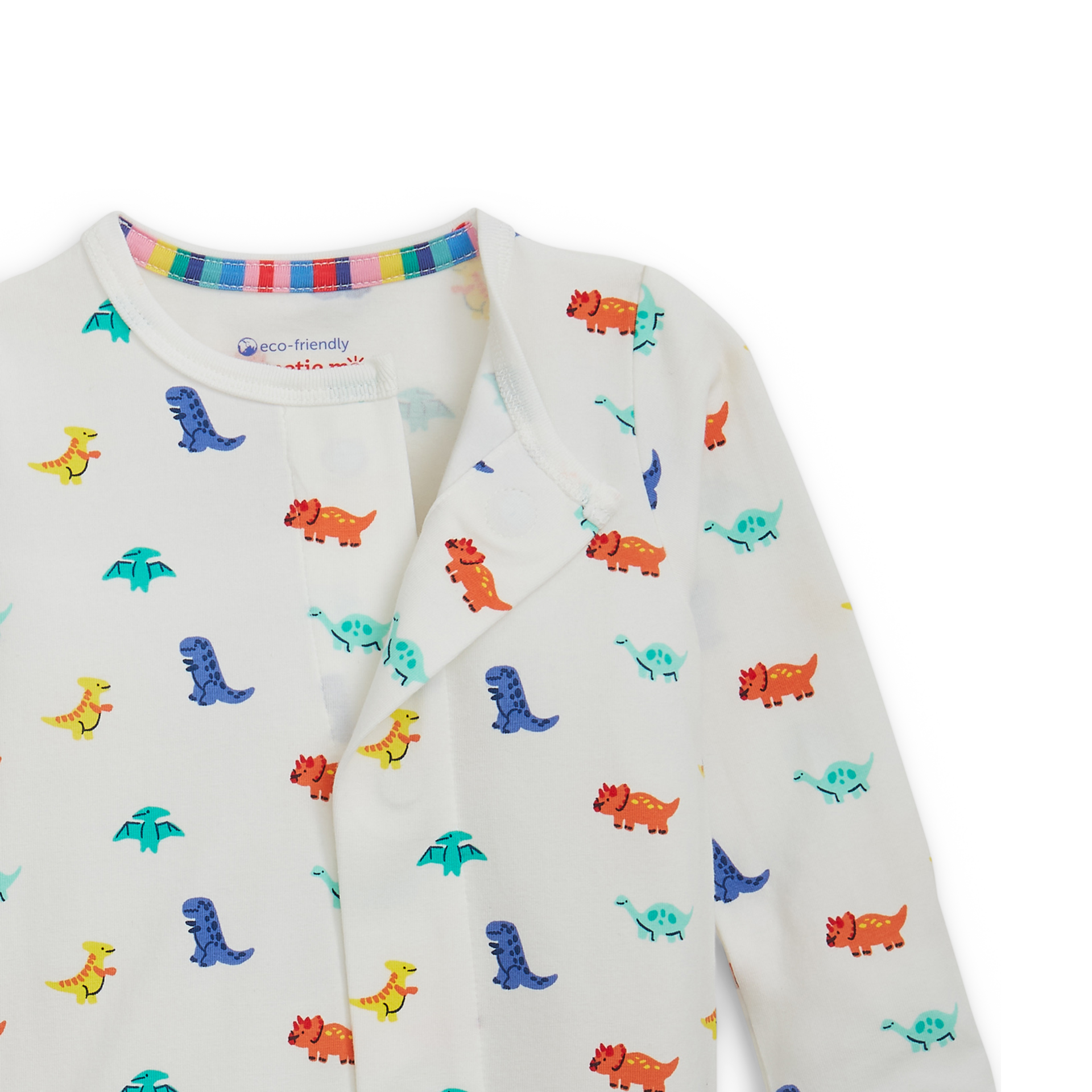 Magnetic Me Cloudstretch Magnetic Footie (2-Pack) - Dino Multi, 0-3 M.