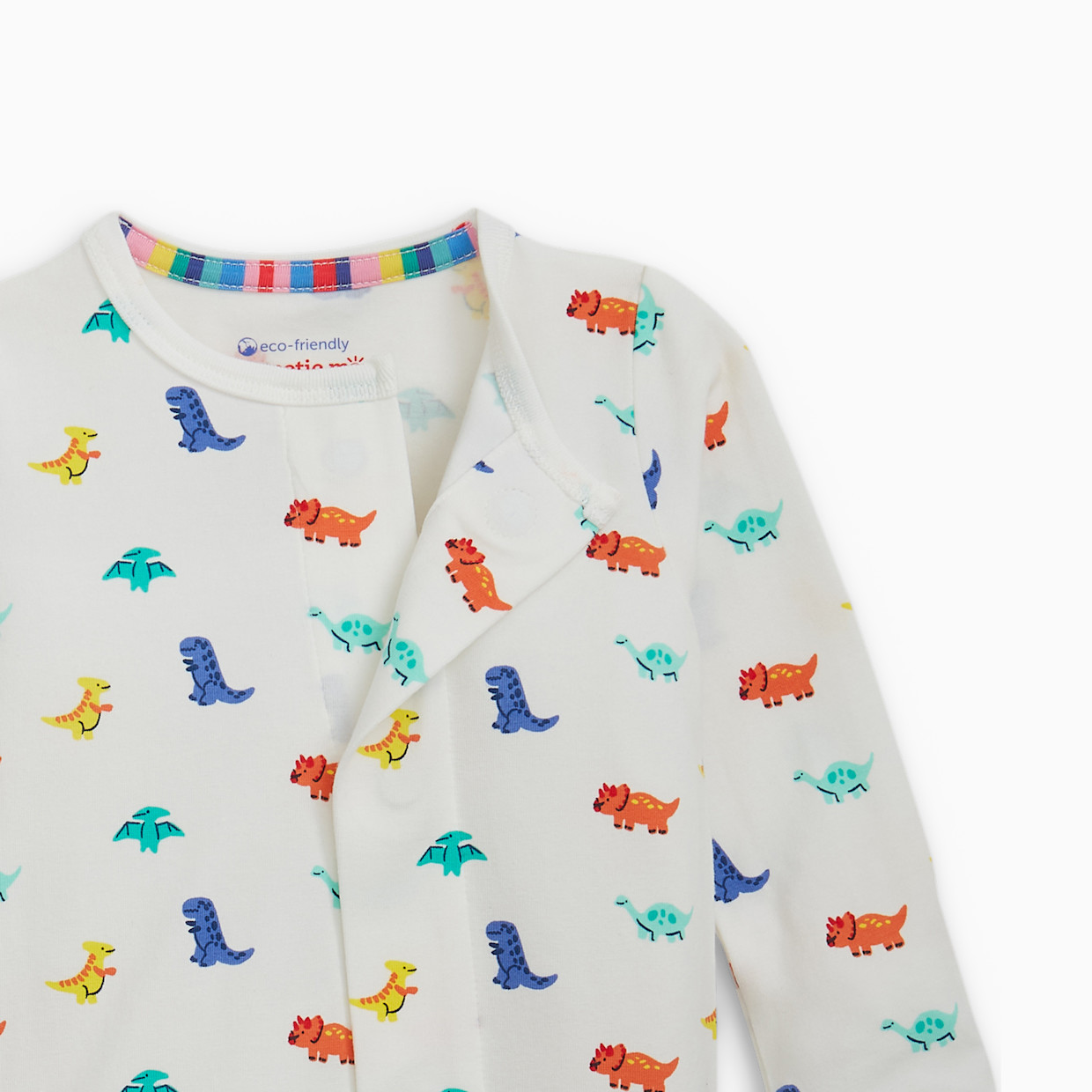 Magnetic Me Cloudstretch Magnetic Footie (2-Pack) - Dino Multi, 0-3 M.