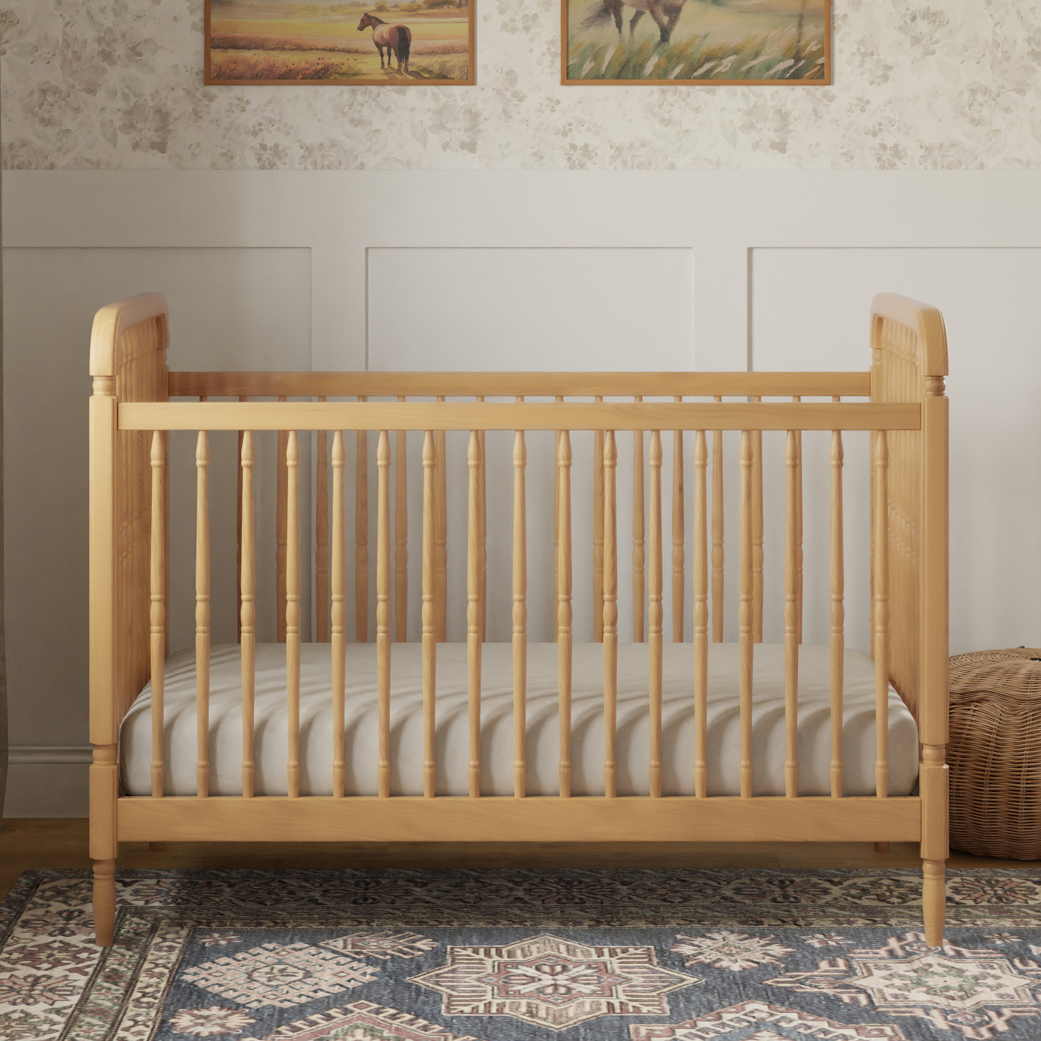 Namesake Liberty 3in1 Spindle Crib with Toddler Bed Conversion Kit