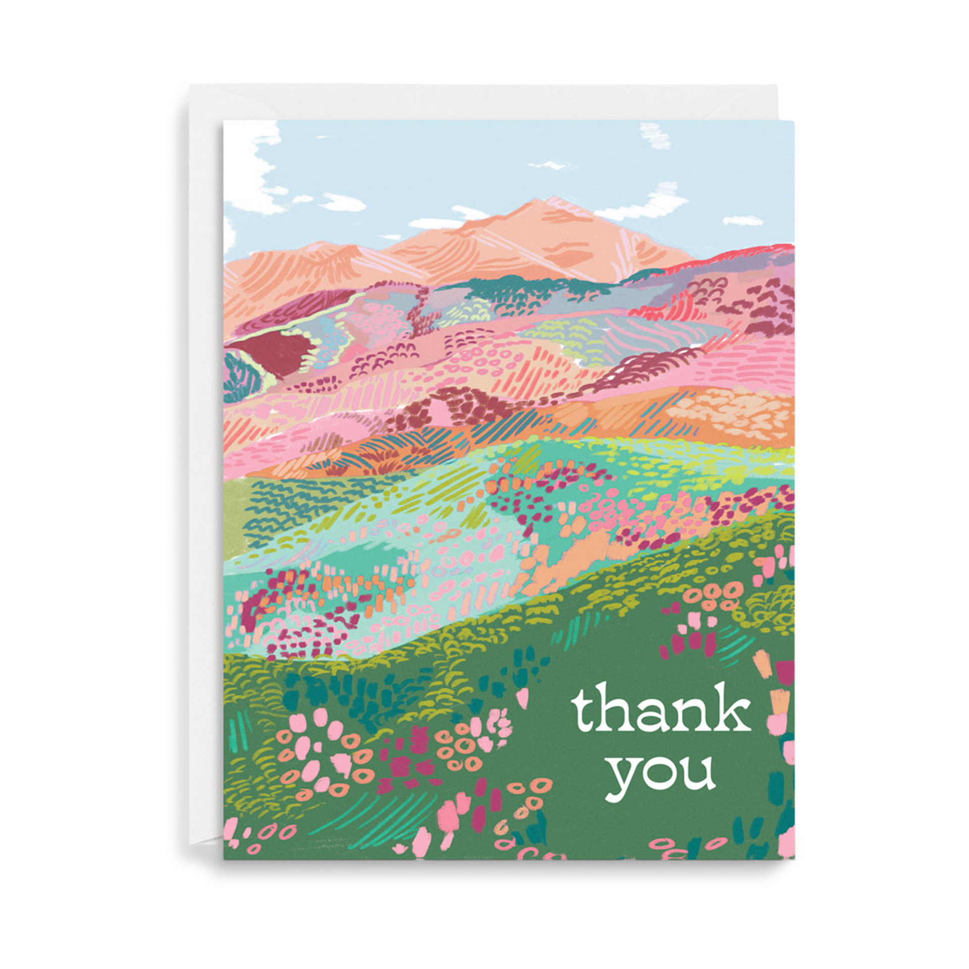 Paper Source Vibrant Landscapes Thank You Card Set (12).