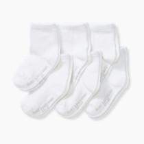 Burt's Bees Baby Unisex Baby Socks Ankle or Crew Height Made with Soft Organic Cotton, 6 Packs with Non-Slip Grips for Babies