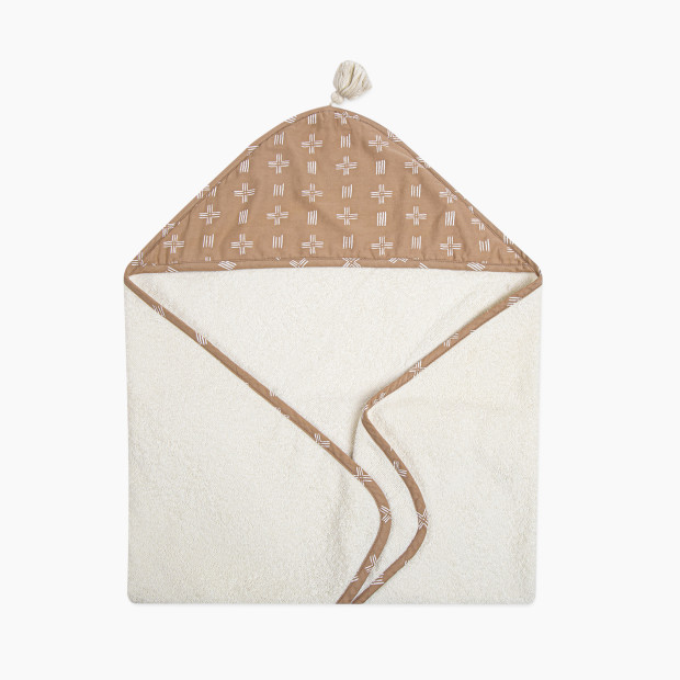 Crane Baby Cotton Terry Cloth Hooded Towel - Copper Dash.