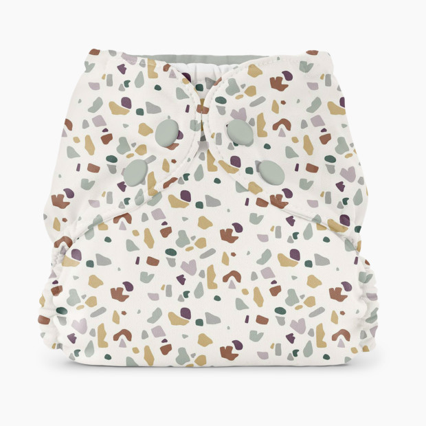Esembly Recycled Diaper Cover (Outer) + Swim Diaper - Terrazo, Size 2 (18-35 Lbs).