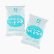 J.L. Childress Reusable Ice Packs - Breast Milk Ice Packs for Cooler & Lunch Boxes, Freezer Blocks for Baby Bottle Storage Bags, Food Safe, Keeps Drinks Cold, Refreezable - 2-Pack