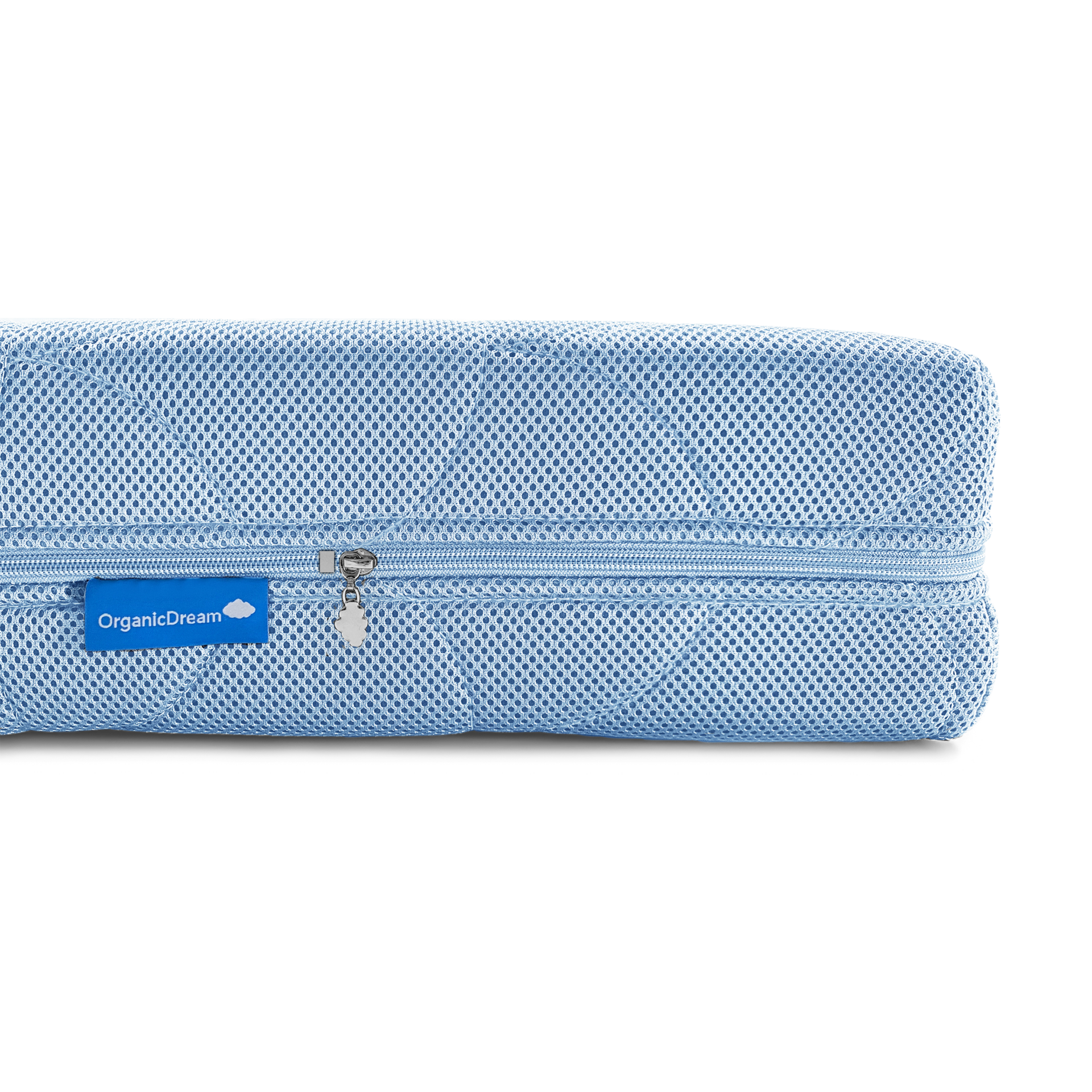 Organic Dream ComfortCloud 2-Stage Crib Mattress - Sky Blue.