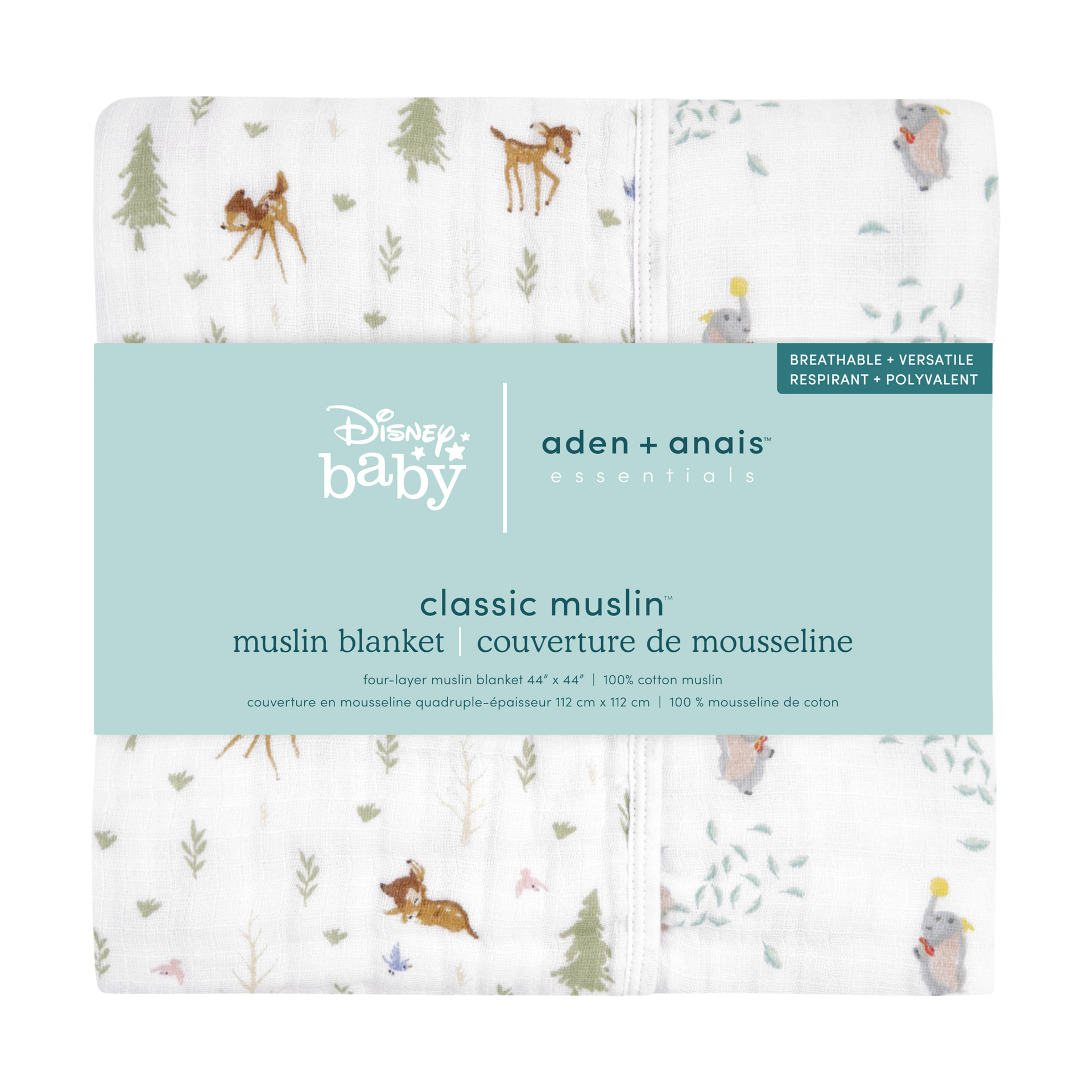 Aden + Anais Disney Essentials Cotton Muslin Dream Blanket Disney